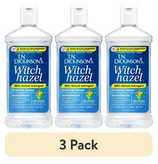 (3 pack) T.N. Dickinson&rsquo;s Witch Hazel Astringent, 100% Natural, 16 fl oz