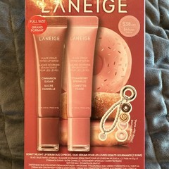 LANEIGE Glaze Craze Tinted Lip Serum 2pc Set Cinnamon Sugar/Strawberry 0.42oz
