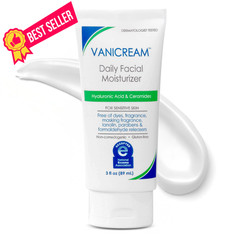Vanicream Daily Facial Moisturizer With Ceramides 3 Fl Oz (Pack of 1), White