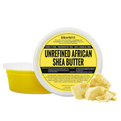 Raw Unrefined African Shea Butter – 8oz 14oz 28oz Containers | Raw natural bu