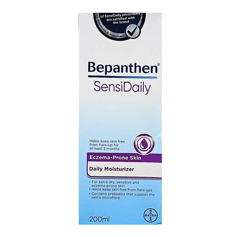 Bepanthen SensiDaily Moisturizer 200ml – Eczema Care, Hypoallergenic, All Ages