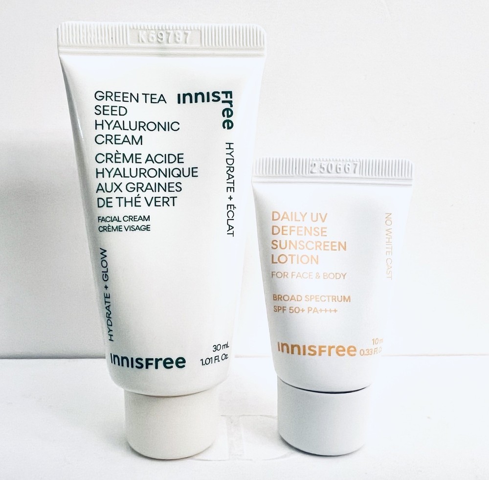 Innisfree Green Tea Seed Hyaluronic Cream Mini Daily UV Defense Sunscreen SPF 50