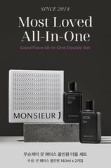 Monsieur J Good Face All In One 140ml * 2PCS for Men Moisturizing / Tracking