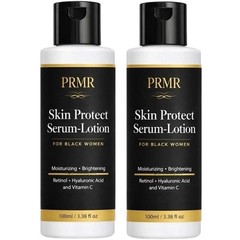 PRMR Skin Protect Serum-Lotion Black Women Gentle Skin Care Moisturizer – 2 pack