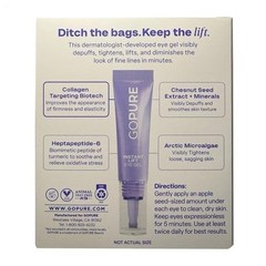 1pack Go Pure Instant Lift Eye Gel NEW PRODUCT DepuffsTightens Lifts 0.34 Oz NIB