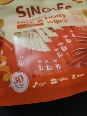 Singles Womens Face & Body Wipes, Fragrance Free, Citrus Scented.