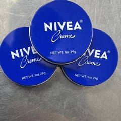 Lot of 3NIVEA Creme Hydrating Moisturizing Cream Tin 1 oz Face Body Hands feet