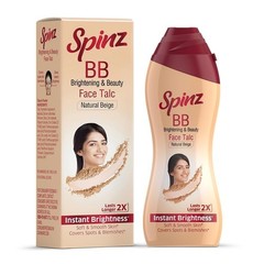 Spinz BB Brightening & Beauty Face Talc – Instant Brightness -Natural Beige -70g