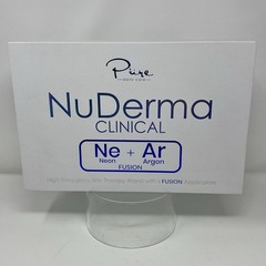 Pure Daily Care NuDerma Clinical Ne+Ar Skin Therapy Wand w 6 Fusion Applicators