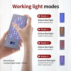 1PCS Handheld Red Light Therapy Device Mini Portable – 72LEDs 4 Wave lengths N5j