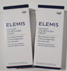 x2 Elemis Peptide4 Eye Recovery Cream 0.5 fl oz 15 ml Full Size Firming Peptides