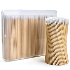 400Pcs Pointed Cotton Swabs in Storage Box – Precision Microblading Cotton Swabs