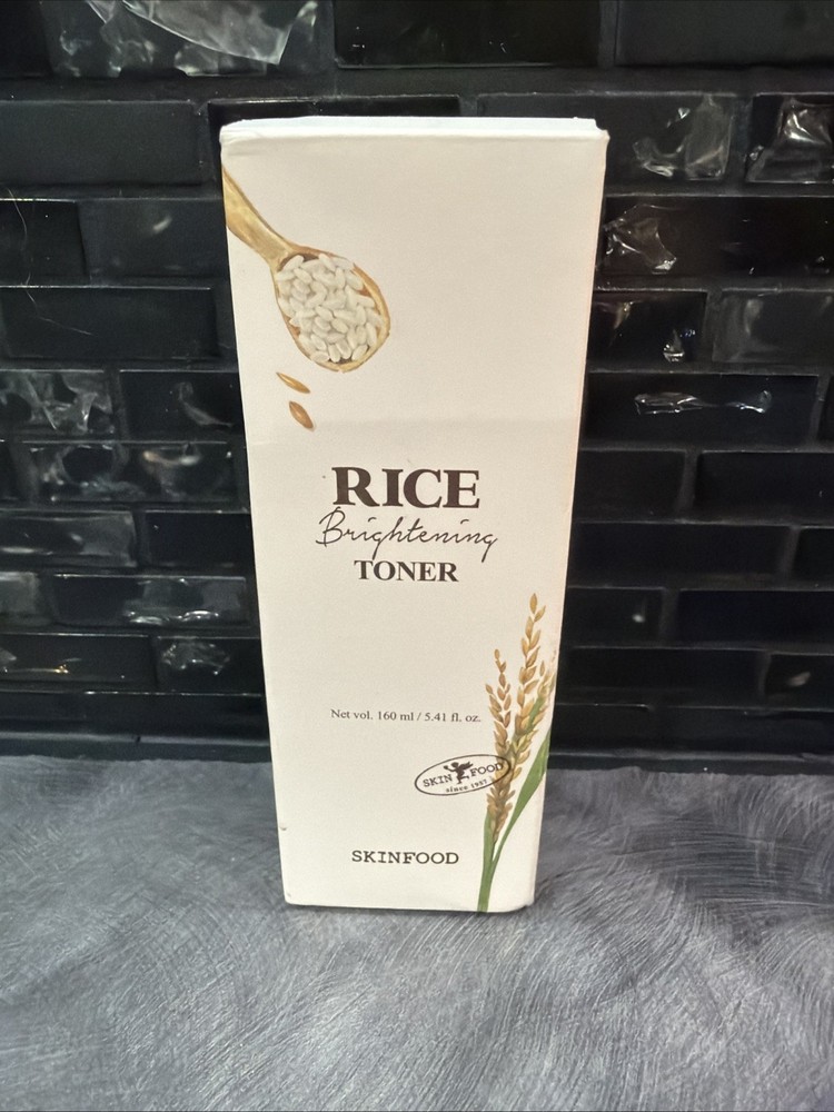 SKINFOOD Rice Brightening Toner New In Box 5.41FL Vegan Skincare Made In Korea