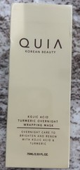 QUIA Korean Beauty Kojic Acid Turmeric Night Mask Brightening Dark Spots 75 mL