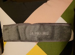 NEW Exclusive La Prairie Embroidered Adjustable Headband, Grey