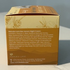 Manuka Lane Bee Venom Night Cream 50ml New Zealand Manuka Honey Anti Aging NEW
