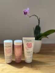 New 3Pcs Lancome Lait Galatee Confort Makeup Remover+Crème Mousse Confort+Toner