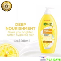 Garnier Body Lotion Brightening Repairing Body Serum Milk UVA UVB 400ml Lemon Ex