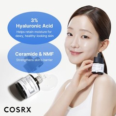 COSRX Pure Sodium Hyaluronic Acid 3% Serum, 0.67 Fl Oz (Pack of 1), White
