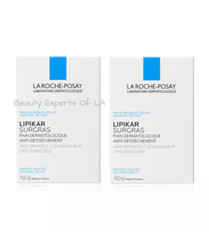 Set Of 2 La Roche Posay Lipikar Surgras Cleaning Soap Bar 150g EXP 02 / 2025