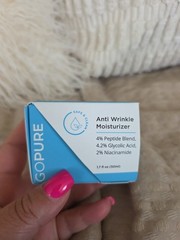 GOPURE Anti Wrinkle Moisturizer 1.7oz Peptide,Glycolic,Niacinamide,Exp:12/2027