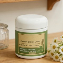 Premium Magnesium Cream Total Relief 4 Fl Oz HiRelief Comfort Fast-Absorbing