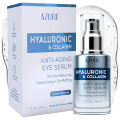 AZURE Hyaluronic & Collagen anti Aging Eye Serum – Moisturizing, Replenishing &