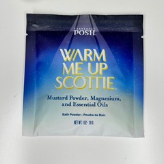 Perfectly Posh NWT Sheet Mask Stay Cool & Bath Powder Warm Me Up Scottie