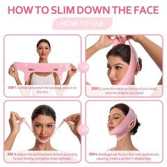 Adjustable Chin Strap Jawline Shaper & Exerciser Reusable V-Line Face Mask USA
