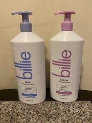 New Lot of 2 Billie Smoothe & Sensi 18 Oz Body Lotion
