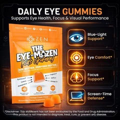 The Eye-Mazen Kids Gummy Eye Vitamins for Vision and Eye Health (60 Gummies)