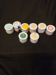 Perlier Italy Rich Body Cream Sample Set 8 Glass Jars Assorted Scents 1oz New