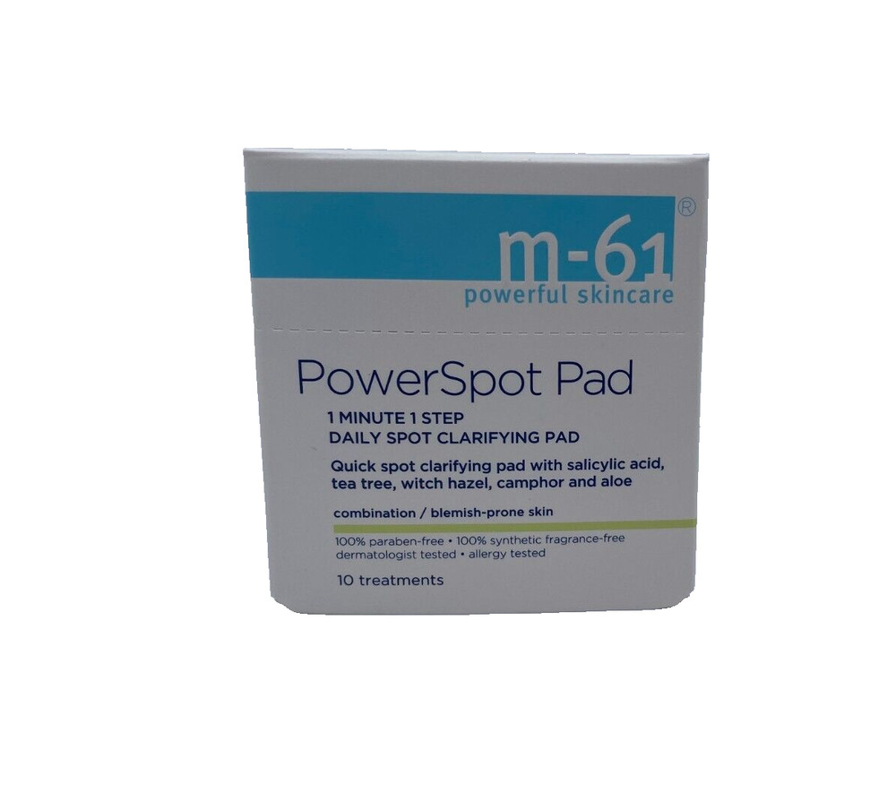 M-61 Power Spot Pad 1 Minute 1 Step Daily Spot Clarifying Pads 10 Treatments