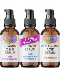 3Pk Retinol Serum for Face-Vitamin C Face Serum with Hyaluronic Acid Serum 3/26+