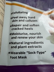 Foot Peel Mask 2 Pack Remove Callus & Repair rough heals-Men Women (Lavender)