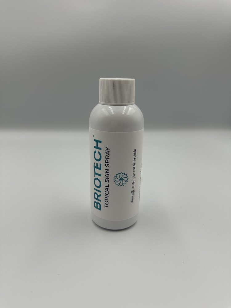 BRIOTECH Topical Skin Spray Soothing HOCl Pure 3.4 Fl Oz Open & Full