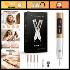 USB Rechargeable Skin Tag Remover Pen – 15 Modes, LED Display, Portable Wart Rem