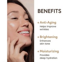 Ginger6 Energizing PEPTI Cream Vegan Moisturizer Niacinamide 50 mL 12M