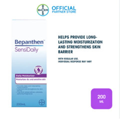 Bepanthen SensiDaily Moisturizer 200ml – Eczema Care, Hypoallergenic, All Ages