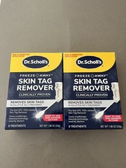 Dr. Scholl’s Freeze Away Skin Tag Remover 1.86Oz New Applicator Exp2027 Lot Of 2