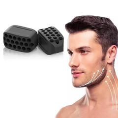 2PCS Silicone Jaw Exerciser Facial Toner Jawline Fitness Ball Neck Toning Equipm