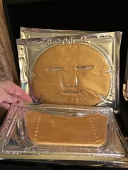 SANTIS SWITZERLAND 24K Deep Tissue Mask Set Luxury Case NEW Gold Facial & Neck