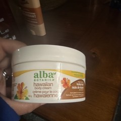 Alba Botanica Hawaiian Body Cream Kukui Nut 184g 100% Vegetarian No Parabens