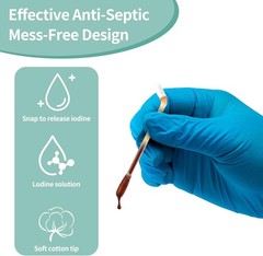 Listed Item of HSA/FSA Premium Organic Cotton Iodine Swabs – Individually