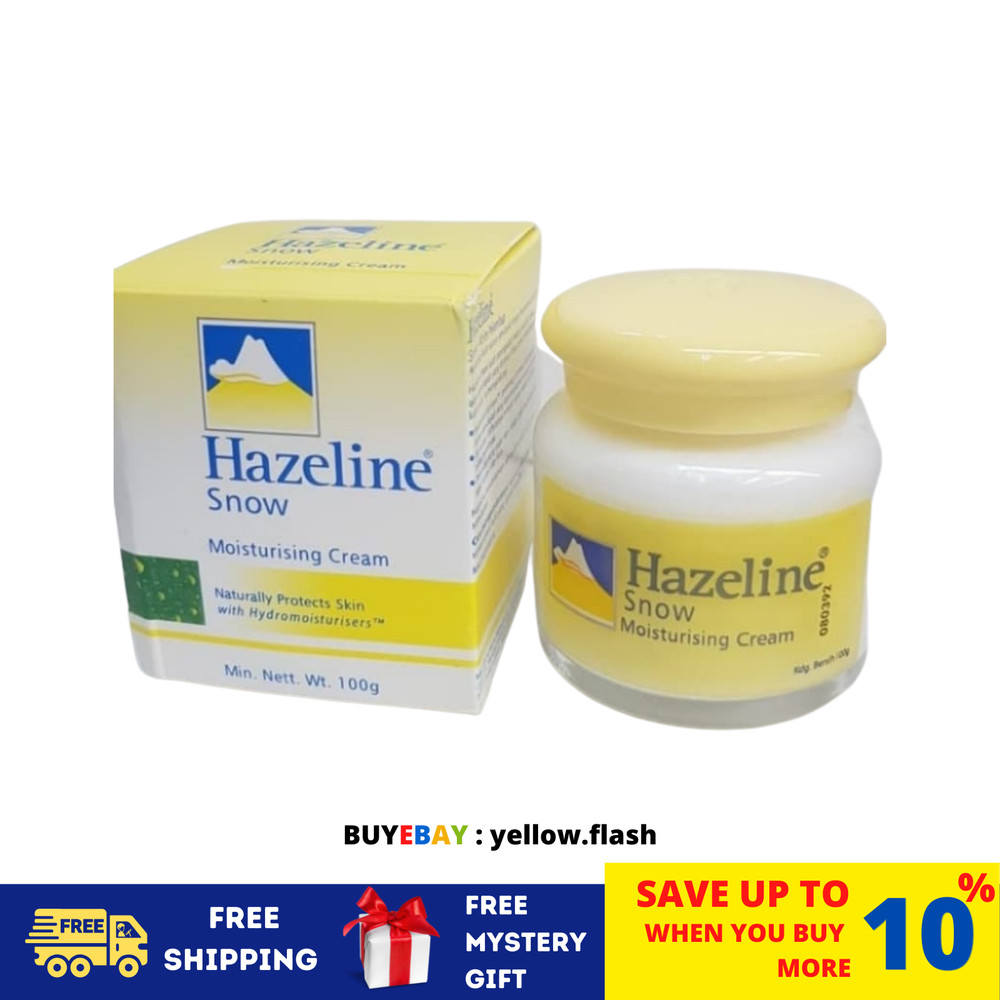 HAZELINE Snow Moisturizing Cream Whitening Natural ProtectSkin 100g
