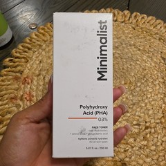 Minimalist Polyhydroxy Acid PHA Face Toner 5 Oz. Exp 10/2026