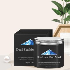 US 2Pc Dead Sea Mud Mask Deep Skin Cleanser Facial Black Purifying 250G 8.8 oz