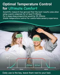 16 Packs Steam Eye Masks for Dry 1 Count (Pack of 16), Green Unscented-16