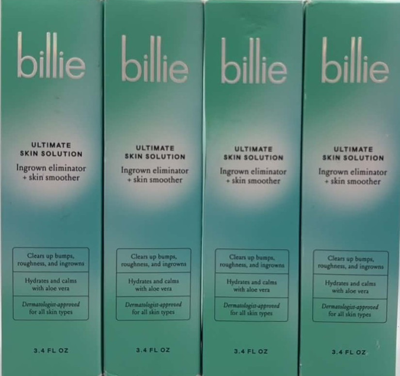 4PK Billie Ultimate Skin Solution ~ 3.4 FL OZ EACH ~ Ingrown Eliminator ~ NEW