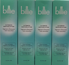 4PK Billie Ultimate Skin Solution ~ 3.4 FL OZ EACH ~ Ingrown Eliminator ~ NEW
